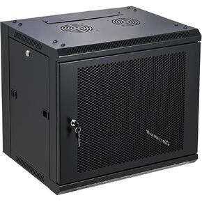 9U Wall Mount Server Cabinet Network Rack Vented Enclosure Locking Door