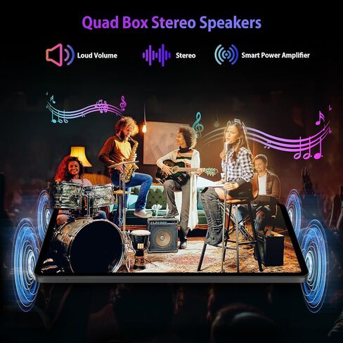 Headwolf Android 14 Tablet 12 Inch ، HPAD6 HELIO G99 OCTA CORED Android Tablet ، 20 جيجابايت ذاكرة الوصول العشوائي in Kuwait