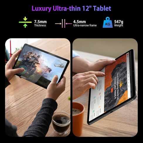 Headwolf Android 14 Tablet 12 Inch ، HPAD6 HELIO G99 OCTA CORED Android Tablet ، 20 جيجابايت ذاكرة الوصول العشوائي in Kuwait