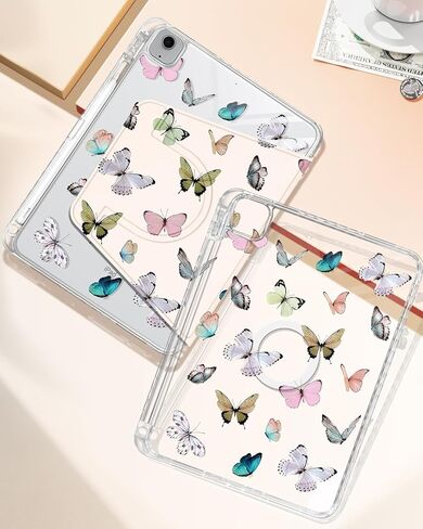 Shorogyt for iPad 10th Generation 10.9 بوصة 2022 حالة مغناطيسية للنساء - تصميم لطيف 360 درجة يغطي الفتيات الجمالية مع حامل قلم رصاص لـ Apple I Pad 10 Gen ، Sun Moon in Kuwait