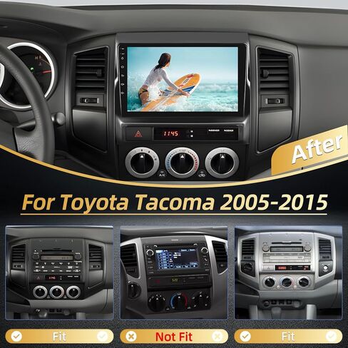 ekat for toyota tacoma 2005-2015 [2 + 64g] SteroD STEROID CAR مع راديو شاش اللمسات اللاسلكي و Android Auto - 9 بوصة مع EQ DSP ، GPS ، WIFI ، SWC + AHD Camera ، MIC Camera in Kuwait