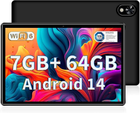 Doogee U9 Android 14 Tablet 10 بوصة أقراص ، 1 تيرابايت توسيع/64 جيجا بايت قرص Android مع معالج رباعي النواة ، 2.4 جم/5 جرام واي فاي ، 5060 مللي أمبير في الساعة اللوحي Android ، الكاميرا المزدوجة ، BT5.0/GPS in Kuwait