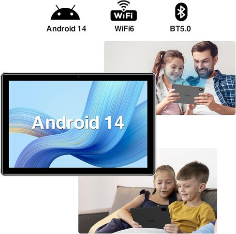 Doogee U9 Android 14 Tablet 10 بوصة أقراص ، 1 تيرابايت توسيع/64 جيجا بايت قرص Android مع معالج رباعي النواة ، 2.4 جم/5 جرام واي فاي ، 5060 مللي أمبير في الساعة اللوحي Android ، الكاميرا المزدوجة ، BT5.0/GPS in Kuwait