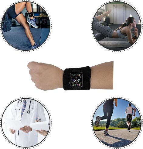 إذا كان معصم التعرق الرياضي للعرق/فرقة الكاحل لـ Apple Watch 49/46/45/44 مم ، 42/41/40 مم سلسلة IWATCH ULTRA 10 9 8 7 6 5 SE ، معصم للجنسين/الكاحل in Kuwait