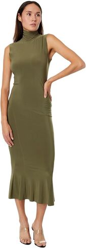 Norma Kamali Women's Sleeveless Turtleneck Fishtail Dress in Saudi Arabia