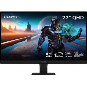 GIGABYTE - GS27QXA - Advanced Version - 27" SS IPS Gaming Monitor - QHD 2560x1440-240Hz/OC 260Hz - 1ms MPRT - AMD FreeSync Premium - HDMI, DP - Black