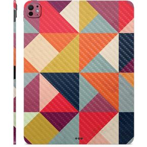 Carbon Fiber Skin Compatible with Apple iPad Pro 13 (M4) 2024 - Bright and Happy - Premium 3M Vinyl Protective Decal Cover - Easy to Apply | Crafted in The USA by MightySkins