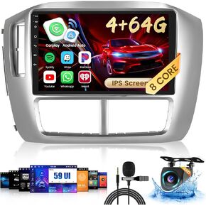 4GB 64GB Stereo for Honda Pilot 2006 2007 2008 CarPlay Radio 8 Core Android 13 Head Unit Backup Camera IPS 9 Inch Touchscreen GPS DSP 59UI