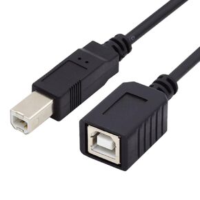 تشينيانغ الطابعة ماسح ضوئي القرص USB 2.0 النوع ب ذكر إلى كابل التمديد الإناث 20 سم