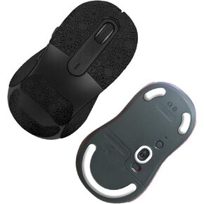 Mouse Grip Tape Full Coverage for Logitech Signature M650 L Wireless Mouse, Rounded Curved Edges Mouse Feet Skates(Foot pad + Black Mouse Grip Tape)