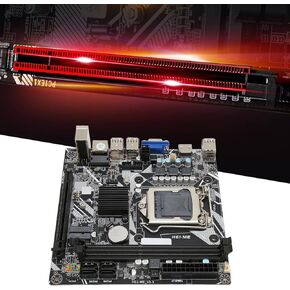 Mini ITX Motherboard, H6 ME Channel DDR3 Motherboard with LGA 1155 CPU Slot, VGA, M.2, NVME M.2, DEBUG Pin USB2.0 Gaming Motherboard, PCIe 16X