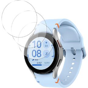[3 Pack] Compatible for Samsung Galaxy Watch FE 40MM Smart Watch Tempered Glass Screen Protector, 9H Hardness, Anti-Scratch, Anti-Fingerprint, Anti-Bubble Easy Installation with Lifetime Replacements