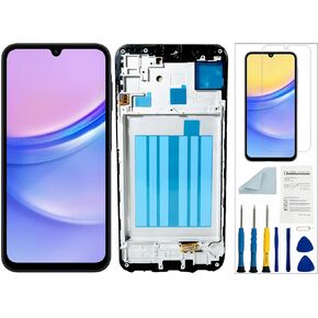 for Samsung Galaxy A15 5G Screen Replacement for Samsung A156 LCD Screen Replacement with Frame for Samsung Galaxy A156u A156e A156w S156dl S156vl Display Touch Screen Assembly Repair Parts
