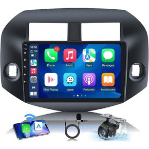 2G+64G Car Stereo Radio for Toyota RAV4 2007-2012 : 10 Inch 1280 * 800 Touchscreen Upgrade Replacement Wireless Carplay Android Auto Bluetooth GPS 1080P Backup Camera 5G WiFi FM SWC