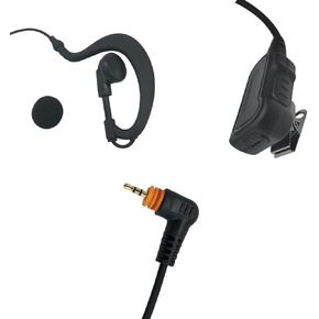 Surveillance Kit Earpiece 2.5mm Jack Slim Plug Single Pin Headset Mic Inline Ptt Surv Curve Ear Piece for Motorola sl300 sl7550 tlk100 sl7580e sl7590e sl3500e sl1k sl1m(Acoustiv Tube)