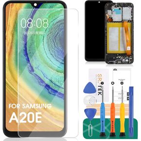 Original for Samsung A20E Screen Replacement for Samsung A20E LCD Display Repair Kits for Samsung Galaxy A20E A202 SM-A202F SM-A202K LCD Display Digiziter Touch Screen(Black LCD with Frame)