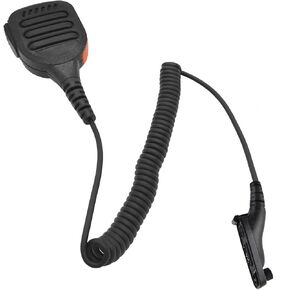 Radio Lapel Mic IP65 Waterproof Shoulder Mic Whisper Speaker Mic for Motorola Impres APX 1000 3000 900 4000 6000 7000 8000 8000xe xpr 7550e 7350e (Black)