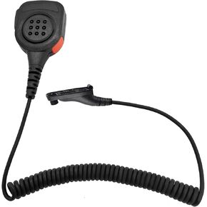 XPR 6550 7550 6550E 7550E Shoulder Mic APX6000 Two Way Radio Speaker Microphone Compatible with Motorola APX 4000 xpr7550e Walkie Talkie(IP65 Waterproof) (Black)