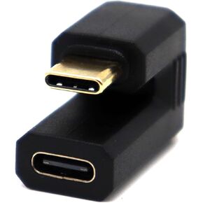 MOTONG U-Shaped USB 3.1 C Adapter, 10Gbps Gold-Plated USB Type C Male to Type C Female Converter Adapter for Laptop/Tablet