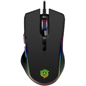 Cool Viper (MKE 816) Wired Heavyweight Gaming Mouse with RGB Lighting and Claw Grip Shape, Black
