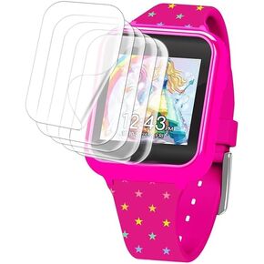 [5 Pack] Screen Protector Compatible for Accutime Barbie Pink Smart Watch (Model: BDT4069AZ) Case Friendly HD Clear TPU Soft Film For Accutime Smart Watch 40MM
