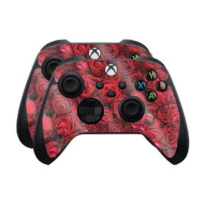 Glossy Glitter Skin متوافق مع Microsoft Xbox Series X | S Controller (2 حزمة) - الكثير من الورود - غطاء ملصق واقي فينيل 3M الممتاز - يسهل تطبيقه | مصنوع في الولايات المتحدة الأمريكية من قبل Mayyskins