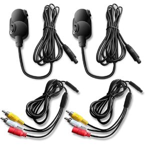 Side Front Rear View Cameras Set Backup Cameras for Truck Car Van Camper with Night Vision and Wide View Angle, Side Mirror Mount, IP68 Waterproof