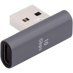 xiwai Low Profile 90 Degree Left Angled USB-C Type C Female to USB 3.0 A Male Data Adapter for Laptop Desktop
