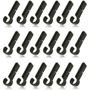 60Pcs Helmet Clips for Headlamp, Headlamp Hook Clip Hardhat Clips，Hardhat Headlamp Accessory, Easily Mount Headlamp on Narrow-Edged Helmet