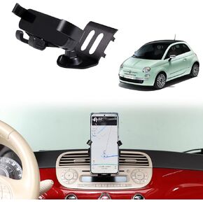 Car Air Vent Cell Phone Holder Compatible with Fiat 500 2010-2015 for Dashboard Air Vent Car Phone Holder Adjustable 360 Rotation Vent Clip Fits for All Smartphones