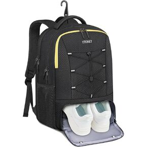 حقيبة الظهر الصالحة الرياضية Ytonet للرجال ، حقيبة صالة رياضية للنساء مع مقصورة حذاء كبيرة مقاومة للماء حقيبة ظهر رياضية تتناسب مع 15.6 بوصة ، والرياضة ، والتمرين ، والسفر ، والأسود in Kuwait