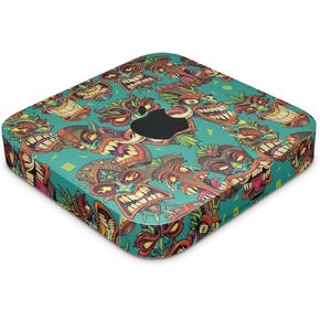 Skin Compatible with Apple Mac Mini M2 (2023) - Crazy Tikis - Premium 3M Vinyl Protective Wrap Decal Cover - Easy to Apply | Crafted in The USA by MightySkins