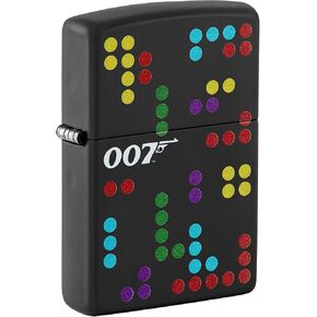 Zippo Lighter: James Bond, Dr. No Dots - Black Matte 81518