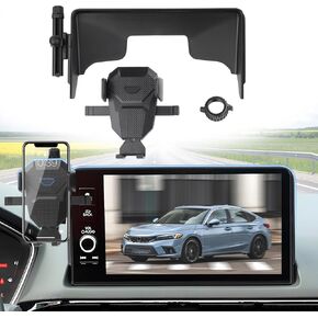 حامل هاتف السيارة للملحقات Honda Civic 2022-2025 ، MPS Civic Phone Mount لشاشة 9 بوصات ، ومكانة هاتفية مستقرة خالية من اليدين لجميع الهواتف
