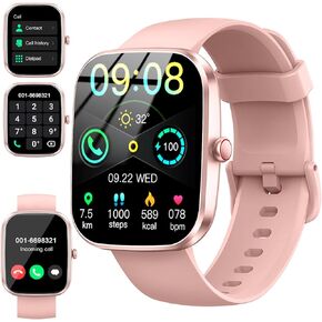 Smart Watch(Answer/Make Call), 1.91" Smartwatch for Men Women, NEW Fitness Watch with 110+ Sport Modes, Fitness Activity Tracke with Pedometer/Sleep Monitor/Heart Rate/IP68 Waterproof, for Android iOS