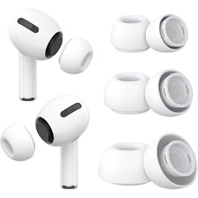 Vanjua Replacement Ear Tips for AirPods Pro 2 / Airpods Pro, 3 Pairs Silicone Ear Tips with Noise Reduction Hole Compatible with Airpods 2nd/1st Generation
