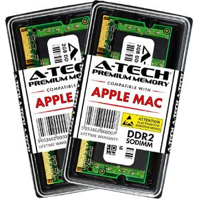 A-Tech 4GB Kit (2x2GB) RAM Memory for MacBook, MacBook Pro - PC2-5300 667MHz Ram A1261 A1260 A1181 A1229 A1226 MA896LL MA895LL MB063LL/A MB062LL/A