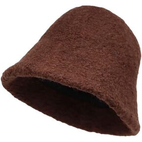 WITHMOONS Wool Winter Floppy Short Brim Womens Bucket Hat Cloche Hat YZB0132