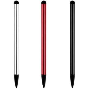 3Pcs Universal Phone Tablet Touch Screen Pen Stylus for Android,for iPhone,for iPad Flimikun Stylus Pens Accessories Cell Phones and Accessories (Black Red Silver)