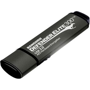 Kanguru Defender Elite300 – 256 GB Hardware Encrypted Flash Drive - FIPS 140-2 Certified - SuperSpeed USB 3.0 – Water Resistant