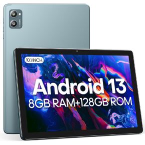 Android 13 Tablets with 128GB+8(4+4 Expand) GB, 2.4+5G WiFi Tablet PC with FHD IPS Touch Screen, Dual 13MP+5MP Camera, Dual Stereo Speakers, Bluetooth5.0, GPS