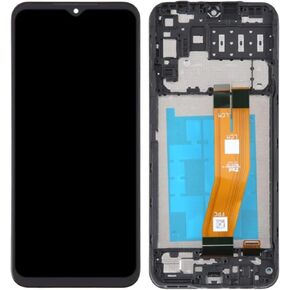 for Samsung Galaxy A14 LTE 4G Screen Replacement with Frame for Samsung A14 LTE Screen Replacement kit A145u A145p LCD Touch Display digitizer with Repair Part Tools 6.6 inch Black