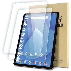 2-Pack Screen Protector Compatible with Onn 11" Tablet Pro (2024 Model), Tempered Glass Clear Film, Anti-Scratch, 9H Hardness, Easy Installation