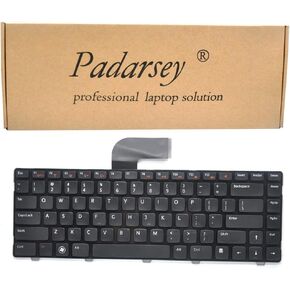 Padarsey Replacement Keyboard Non-Backlit Compatible with Dell INSPIRON 14R N4110 M4110 N4050 M4040 M5040 M5050 N5040 N5050 N4410 M411R VOSTRO 3450 3550 V3450 XPS X501L x502L Series Black US Layout
