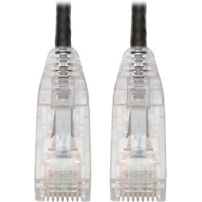Tripp Lite Cat6 UTP Patch Cable (RJ45), M/M, Cat6 Ethernet Cable, Gigabit (1 Gbps), Molded, Slim, Black, 8 in. (N201-S8N-BK)