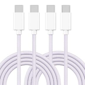 [MFi Certified] iPhone 16 USB C Fast Charging Cable,2Pack 6ft 60W USB C to USB C Fast Charging Cable Nylon Braid Cord Compatible for iPhone 16/16Pro,15 Pro Max/15 Plus, for iPad Galaxy Pixel