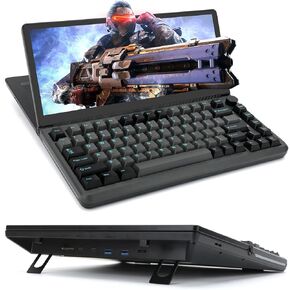 K3 Mechanical Gaming Keyboard with Touchscreen, 82 Keys RGB Backlight Keyboard with Screen,13’’ 10-Point 75°Foldable Touchscreen Mechanical Keyboard Plug and Play for Windows Mac Android