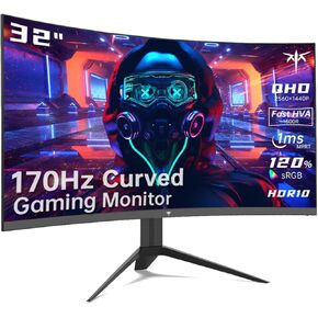 InfiniPower by KTC 27 Inch QHD Gaming Monitor, 180Hz GTG Fast IPS 2K Computer Gamer Monitor 1ms, 1440P HDR Frameless Monitor, Tilt Adjustment, VESA Compatible, Eye Care, DisplayPort HDMI, H27T22S