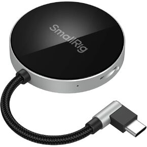 SMALLRIG SD/TF Dual-Slot Card Reader, USB 3.0 104MB/s High-Speed Transfer, Magnetic Adsorption Phone & 90° Angled Connector for iPhone 16/for Samsung/for Huawei, SDXC/TF Card Adapter - 4869