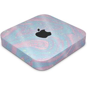 Glossy Glitter Skin Compatible with Apple Mac Mini M2 (2023) - Cotton Candy Swirl - 3M Vinyl Protective Decal Cover - Easy to Apply | Crafted in The USA by MightySkins